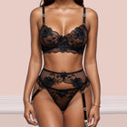 Women Lingeries Set Lace Embroidery Push Up Bra Panties Sets Deep V Gather Top Sexy Underwear Bras Brassiere Lingerie Set Sissy