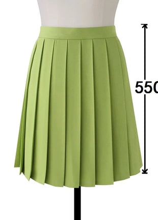 Gonna longuette a pieghe a vita alta da donna Y2k Estate al ginocchio stile preppy Harajuku Hot Street School Cosplay Casual Faldas femminili