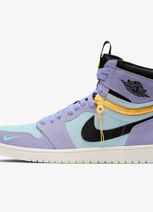 Scarpe da ginnastica Nike originali Air Jordan 1 con cerniera alta da uomo CW6576-500 platinumshop