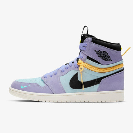 Scarpe da ginnastica Nike originali Air Jordan 1 con cerniera alta da uomo CW6576-500 platinumshop