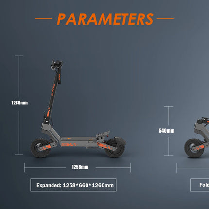Monopattino elettrico KuKirin G2 per adulti, pneumatici da 10 pollici, motore da 800W, pieghevole, per il trasporto urbano, e-scooter 48V15AH, per tutti i terreni. platinumshop