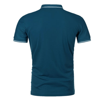 Men's short sleeve top daily casual short sleeve T-shirt with lapel casual short sleeve men's casual T-shirt