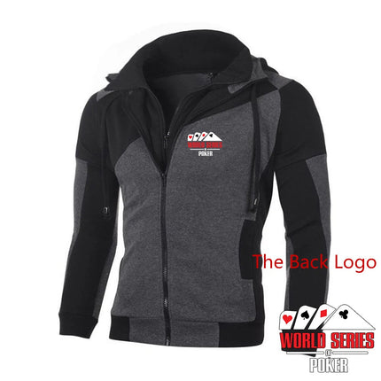 World Series of Poker 2024 Spring and Autumn New Men's Sweatshirt Printing Color Matching Hoodie Cotton High Quality Tops PlatiNum