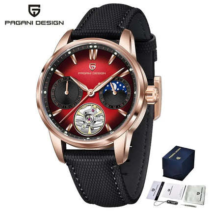PAGANI DESIGN 41MM Orologio da uomo Orologio meccanico automatico di lusso Orologio da pilota impermeabile in acciaio inossidabile da 100 m PDYS021