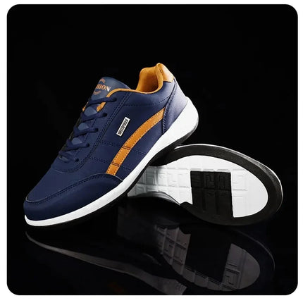 Scarpe da ginnastica da uomo Scarpe casual sportive Scarpe da passeggio da uomo in pelle per esterni Quattro stagioni Fondo morbido
