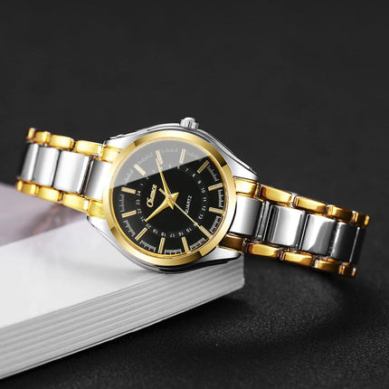 4 pezzi/set moda quadrante piccolo orologi da donna braccialetti da polso analogico al quarzo di lusso da donna Set Reloj Mujer (senza scatola) platinumshop