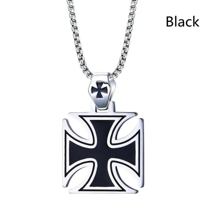 Vintage Christian Ice Crystal Jesus Head Pendant Necklace for Men and Women Cross Catholic Amulet Jewelry PlatiNum