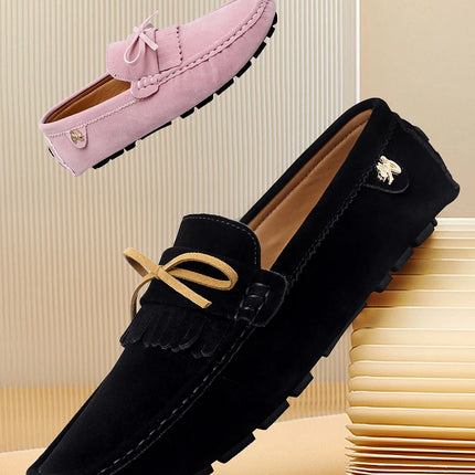 Scarpe di lusso da uomo Coppia mocassini in pelle scamosciata fatti a mano da donna Scarpe basse da guida Scarpe slip-on Mocassini comodi Scarpe casual da uomo