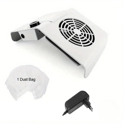 Nail Grinding Polishing Dust Collector Desktop Adjustable Speed Vacuum Device For Home Salon Nail Art Sessions