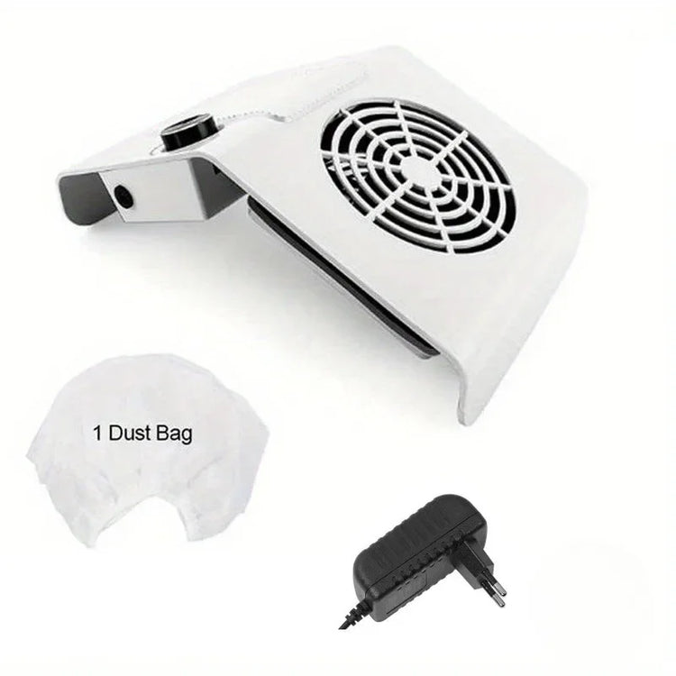 Nail Grinding Polishing Dust Collector Desktop Adjustable Speed Vacuum Device For Home Salon Nail Art Sessions