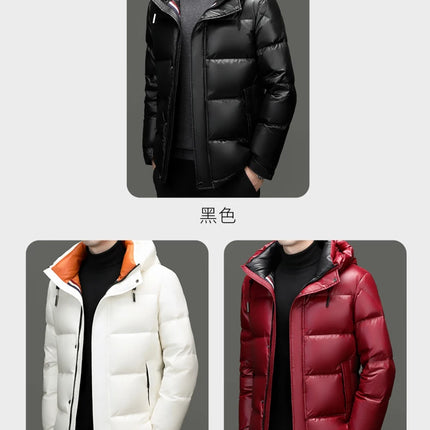 New arrival winter jacket 90% white duck down jackets men,mens thicken warm parkas winter down coat,autumn hooded parkas men