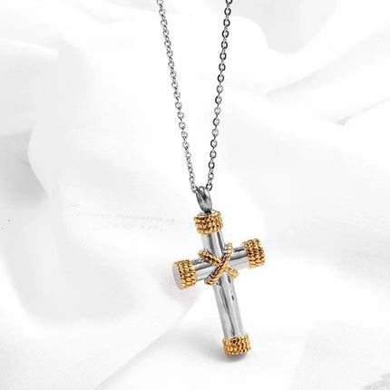 Vintage Christian Ice Crystal Jesus Head Pendant Necklace for Men and Women Cross Catholic Amulet Jewelry PlatiNum
