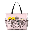 Y2k Juicy Couture Crest Beach Tote Bag Sport Palestra Yoga Borsone Borsa tote grande Borsa da viaggio da donna Borsa fitness