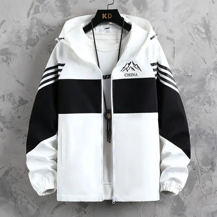 Thickened Fleece Lined Men's Casual Jacket Coat Autumn Winter Outerwear Fashionable Youth Style Zipper Closure Short Length