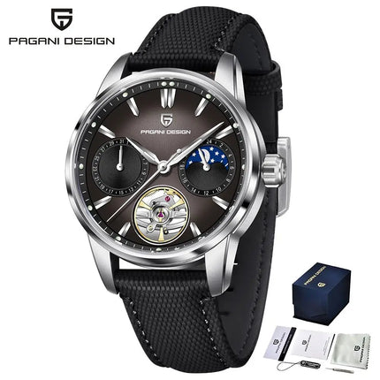 PAGANI DESIGN 41MM Orologio da uomo Orologio meccanico automatico di lusso Orologio da pilota impermeabile in acciaio inossidabile da 100 m PDYS021