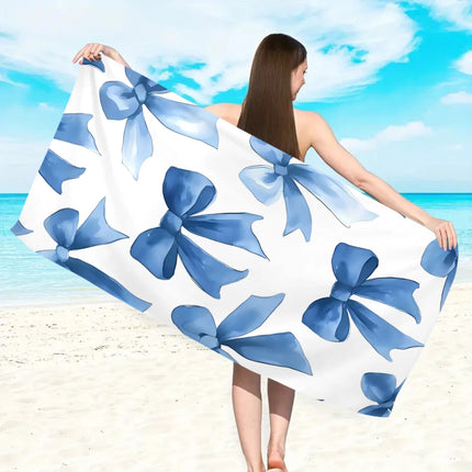 Asciugamano da spiaggia grande bohémien da 1 pezzo, telo da bagno stampato con fiori a righe, nuoto all'aperto, vacanze, telo da mare da campeggio