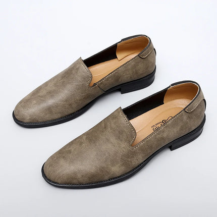 Big Size 47 48 mocassini da uomo Slip On scarpe Casual in pelle estate punta a punta larghezza stretta stile coreano Slip-On in morbida pelle