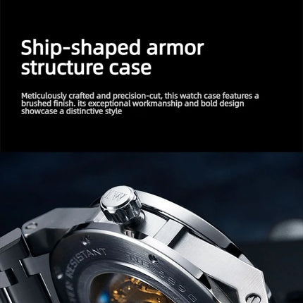 Carnival Brand IW High-End Series Luxury Sapphire Mechanical Watch Men 50M Waterproof Imported Movement Automatic Watches Mens