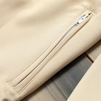 European and American new leisure sports suit men and women high-end fashion space cotton cardigan fashion two-piece large size PlatiNum