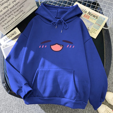 Tako Takodachi Face Hoodie Anime Hololive Hoodies Winter Women Spring/Autumn Tops Unisex Sweatshirt Vintage Harajuku Sudaderas