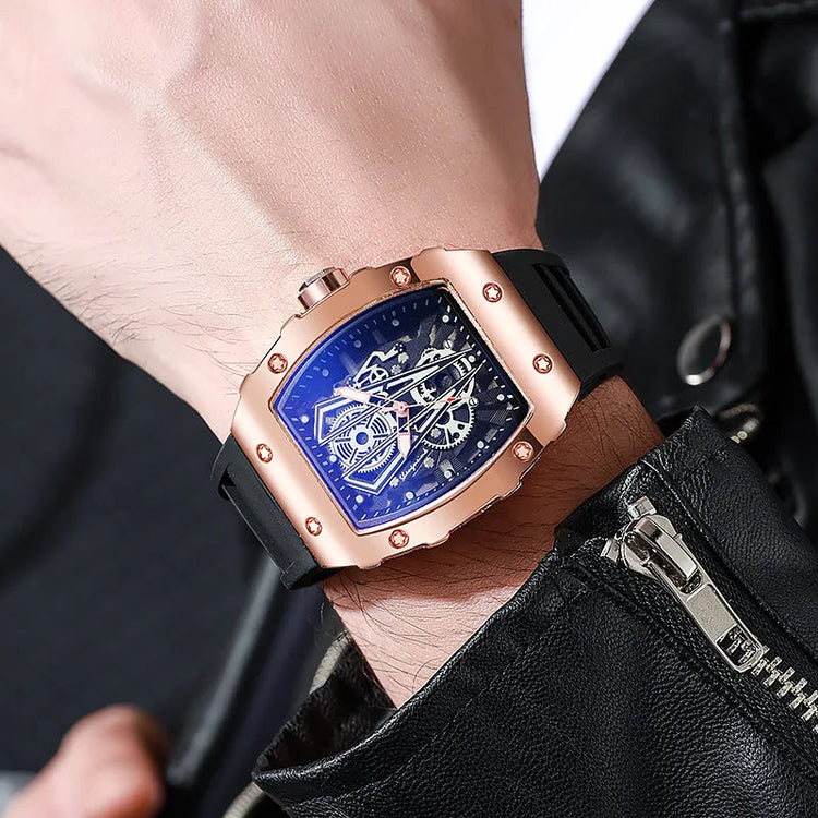 1/2PCS Casual cinturino in silicone orologi sportivi da uomo di lusso quadrante grande orologio al quarzo da uomo Reloj Hombre (senza scatola) platinumshop