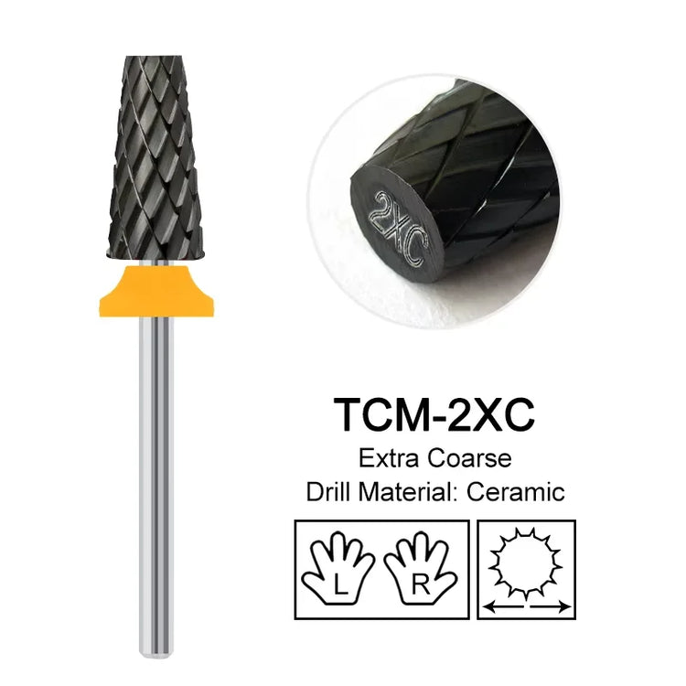 Pink Ceramic Carbide Nail Drill Bits Milling Cutter For Gel Polish Remover Electric Nail Machine Polishing Peeling File Home Salon Manicure Pedicure Accessories