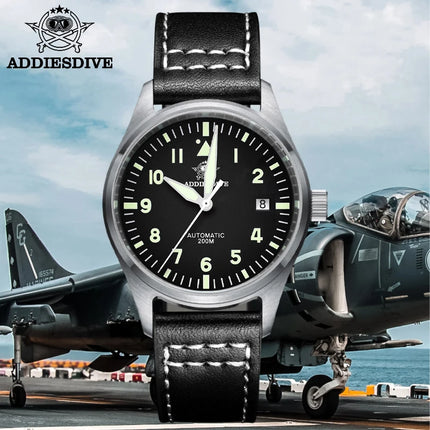 ADDIESDIVE Watches For Men C3 Super Luminous 200m Waterproof  Japan 8215 316L Stainless Reloj Hombre Automatic Mechanical Watch