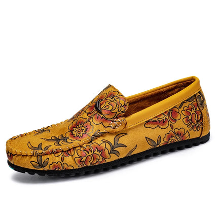 Scarpe da uomo in pelle rosa Designer di lusso Mocassini da uomo casual Mocassini da uomo Traspirante Slip On Flats Guida Zapatillas Hombre