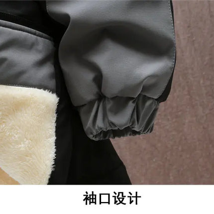 Winter Tracksuit Men Warm Sports Printed Thick Suit Mens Casual Hooded jacket+Pants Sweatsuit Male 2 Piece Sportswear