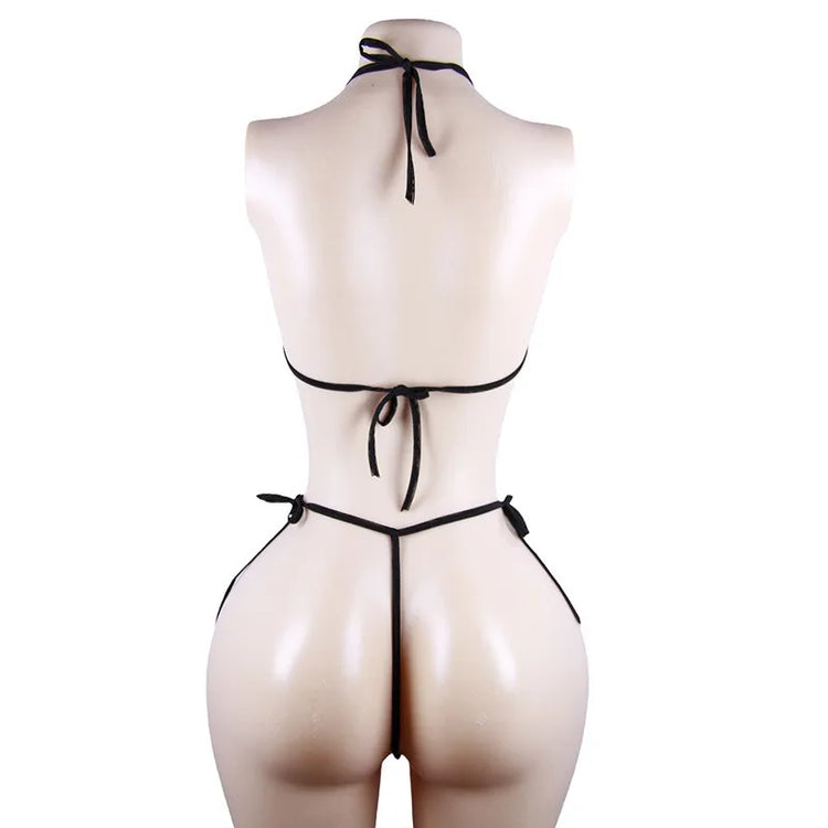Women sexy Fancy Underwear Set Lingerie Beautiful Exotic set Sexy lace See-through pajamas Lingerie Bra panty set adjustable