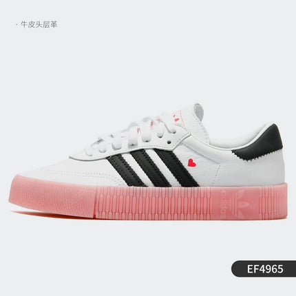 Scarpe da ginnastica casual con plateau da donna Adidas ufficiale autentiche SAMBA ROSE EF4965
