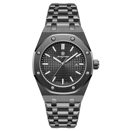 Customized Watch PAAZOMU Business Man Wristwatch Waterproof Luminous Date Men Watch Stainless Steel Quartz Watches For Men Reloj