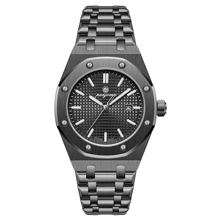 Customized Watch PAAZOMU Business Man Wristwatch Waterproof Luminous Date Men Watch Stainless Steel Quartz Watches For Men Reloj
