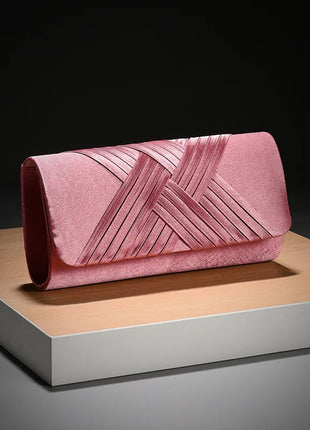 Luxury Stripes Designer One-shoulder bag Envelope Evening Clutch Bags hardware shoulder bag women wedding party gift bag PlatiNum