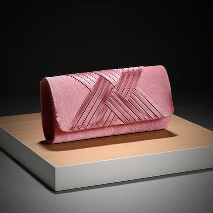 Luxury Stripes Designer One-shoulder bag Envelope Evening Clutch Bags hardware shoulder bag women wedding party gift bag PlatiNum