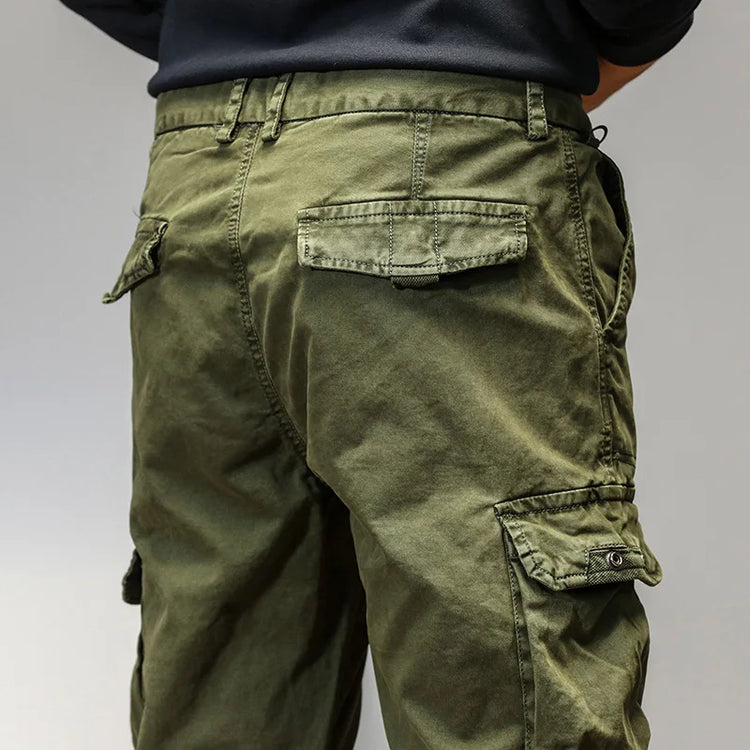 CAAYU American Casual Men'S Work Pants Hip-Hop Fashion Casual Versatile Multi Pocket Design Work Pants Long Pants Men'S Long Pan