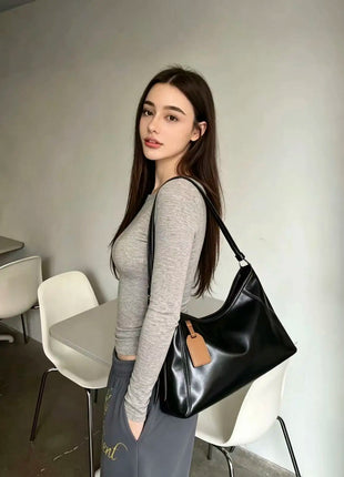 Borsa in pelle morbida, borsa a tracolla da donna, borsa di alta qualità, borsa da lavoro.