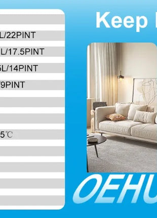 LOEFME Deumidificatore Elettrico Sbrinamento 24H Timer Smart Home Camera Da Letto Seminterrato Automatico 16L/24H 2L Serbatoio Acqua con Ruote Tubi