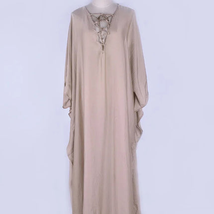 Donna caftano turco leggero lungo copricostume caftano abbigliamento da spiaggia Maxi vestito platinumshop