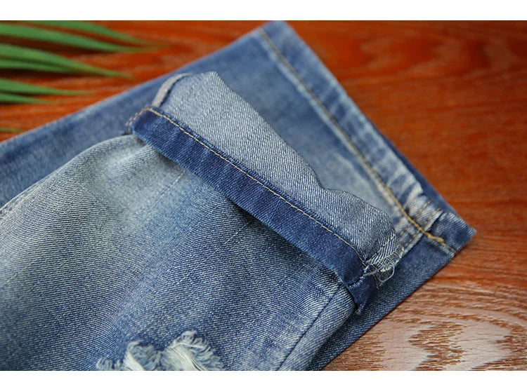 Amax luluE 2025 Moda Estate Streetwear Pantaloni in denim Donna Vintage Jeans elastici Donna Casual Allentato Ricamo Pantaloni Harem