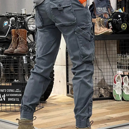 2025 New Men's Cargo Pants Tactical Military Work Pants Outdoor Jogger Casual Trousers Straight Leg Spring Autumn Utility Pants