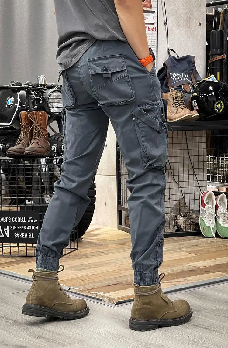 2025 New Men's Cargo Pants Tactical Military Work Pants Outdoor Jogger Casual Trousers Straight Leg Spring Autumn Utility Pants