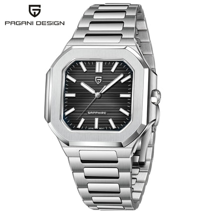 PDYS019 PAGANI DESIGN Orologi da polso al quarzo da uomo TMI VH31 37MM 10Bar Impermeabile 316L Acciaio inossidabile di lusso Zaffiro