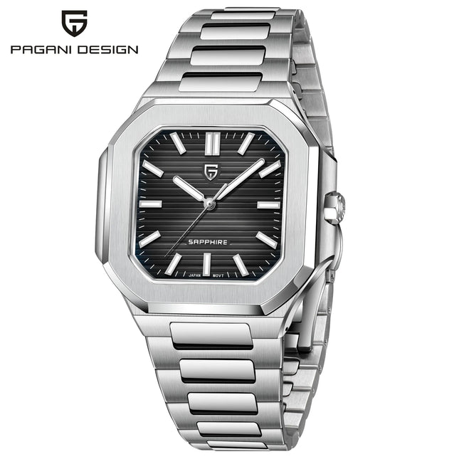 PDYS019 PAGANI DESIGN Orologi da polso al quarzo da uomo TMI VH31 37MM 10Bar Impermeabile 316L Acciaio inossidabile di lusso Zaffiro