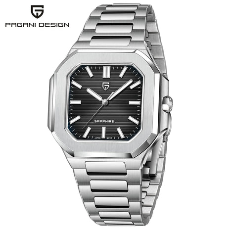 PDYS019 PAGANI DESIGN Orologi da polso al quarzo da uomo TMI VH31 37MM 10Bar Impermeabile 316L Acciaio inossidabile di lusso Zaffiro
