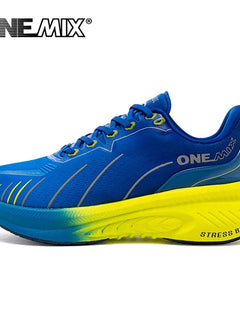 ONEMIX Nuove scarpe da corsa ammortizzanti per uomo Runner pesanti adatti Stringate Sport Donna Scarpe da ginnastica da uomo atletiche all'aperto antiscivolo
