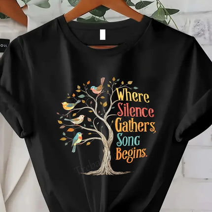 T-shirt confortable pour femme avec imprimé floral Harvest the Moments | T-shirt pour femme inspiré de l'automne