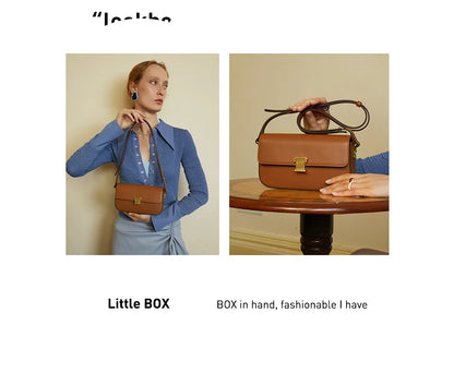 LA FESTIN Original Brand New Shoulder Crossbody Bag Handbag Women Leather Bag Small Square Bag Ladies Designer Fashion Bags