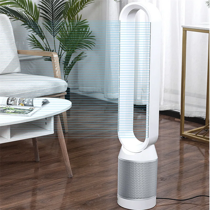Ventilatore senza lama per circolazione di purificazione dell'aria 220V Ventilatore elettrico da pavimento per dormitorio ultra silenzioso Ventilatore a torre Ventilatore senza lama Ventilatore per stanza