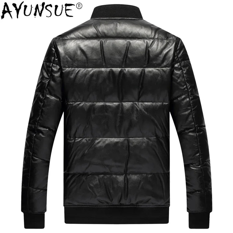 Men Jacket 2025 Men's Clothing Autumn Winter Down Jacket 5XL Real Sheepskin Clothes Thick Coat Male Ropa Hombre LXR384